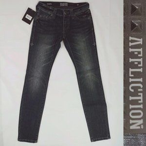 Affliction Raquel Modern 3D Crush jeans NWT